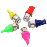 T10 LED Park Light Bulbs 5SMD COLORFUL