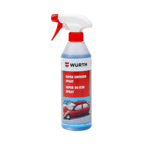Super Deicer Spray (500 mL) effectively cleared of ice and white frost