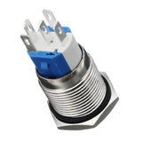 Ring Illuminated LED Switch 19mm Red