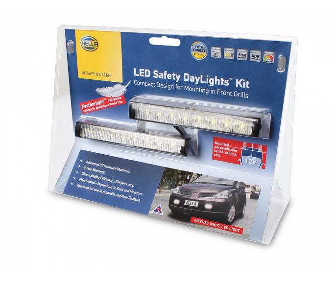 HELLA LED Safety DayLights Kit Blister Pack