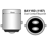 1157 Bayonet CREE LED Light Bulb 30w RED