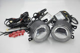 CREE LED Fog Lamps with LED Angel Eye Light Universal Fitment
