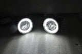 CREE LED Fog Lamps with LED Angel Eye Light Universal Fitment