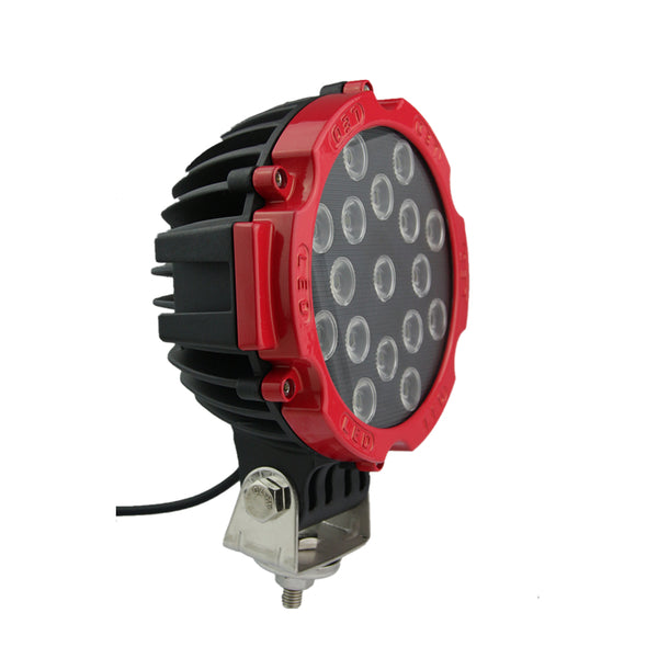 4×4 LED SPOT LIGHT 51W 7″ WORK LIGHT – GT Auto Source
